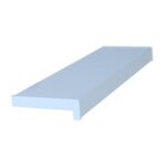 Glaf PVC pentru interior, alb, 250 x 3000 mm