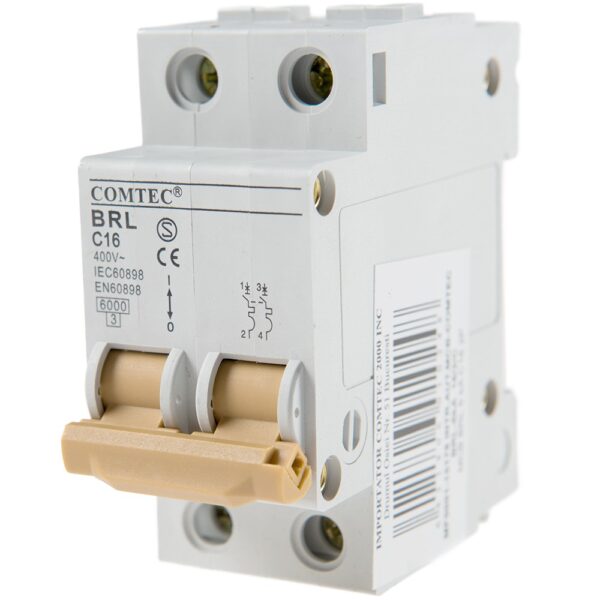 Intrerupator automat BRL 6kA MCB, Comtec 2P, 16A