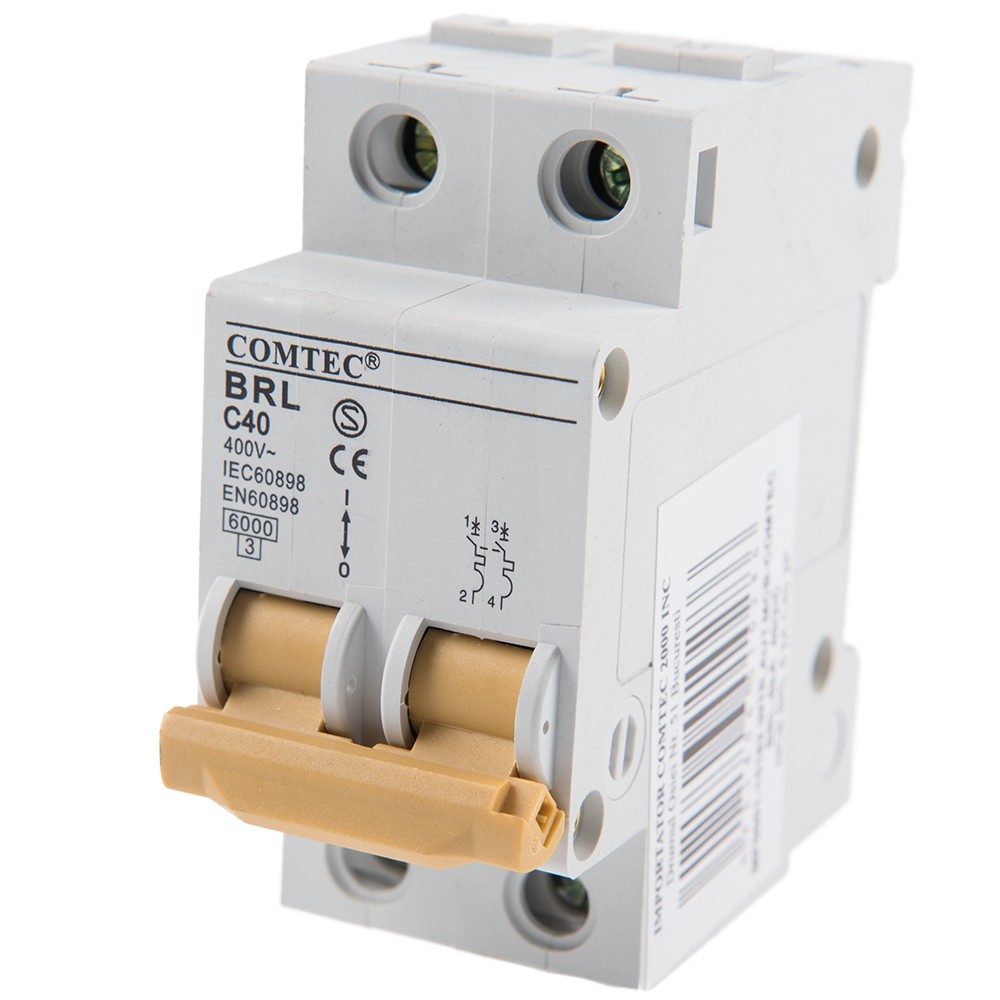 Intrerupator automat BRL 6kA MCB, Comtec 2P, 40A Intrerupator automat BRL 6kA MCB, Comtec 2P, 40A