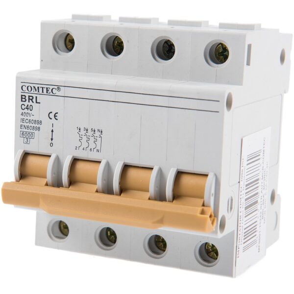 Intrerupator automat BRL 6kA MCB, Comtec 3P+N, 40A