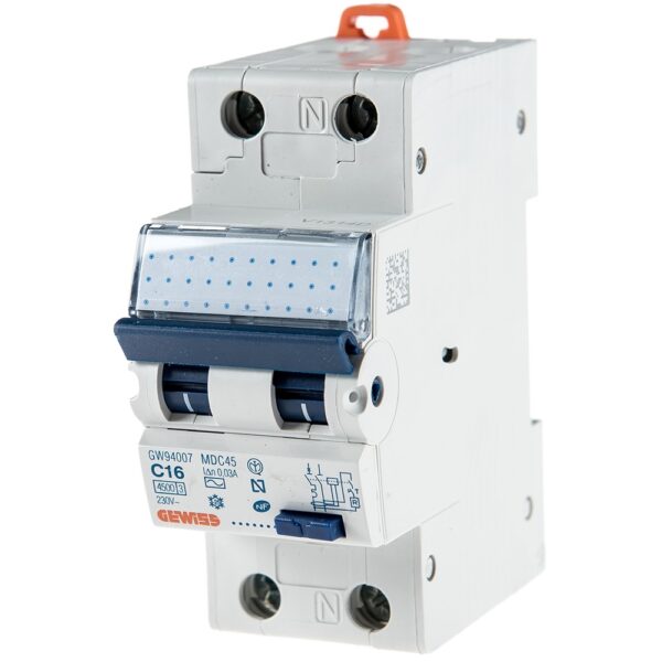 Intrerupator automat diferential GW94007 1P+N 16A 30mA Gewiss