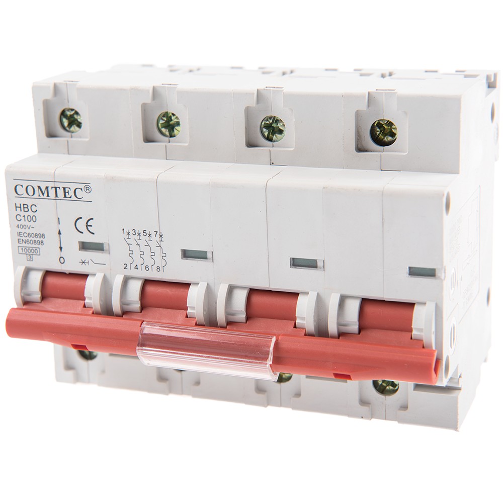 Intrerupator automat HBC 10 kA MCB, Comtec 3P+N, 100A Intrerupator automat HBC 10 kA MCB, Comtec 3P+N, 100A