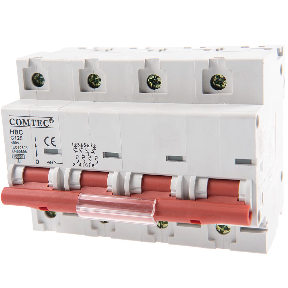 Intrerupator automat HBC 10 kA MCB, Comtec 3P+N, 125A Intrerupator automat HBC 10 kA MCB, Comtec 3P+N, 125A