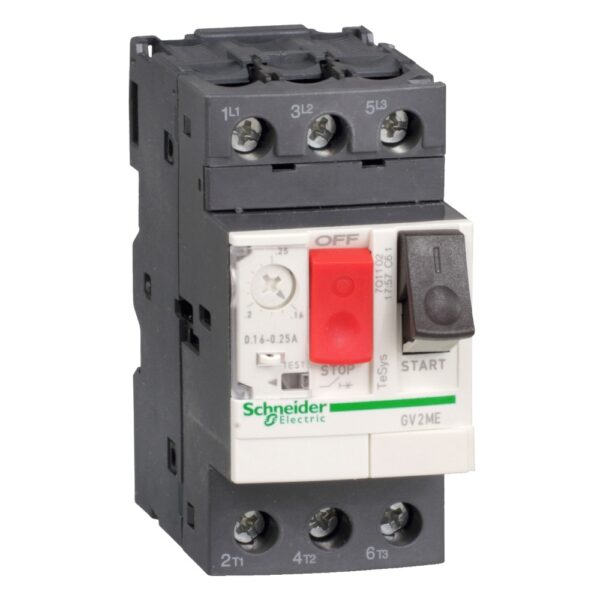 Intrerupator automat motor TeSys GV2,3P, Schneider GV2ME06AP, 1-1,6A