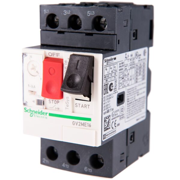 Intrerupator automat motor TeSys GV2,3P, Schneider GV2ME16AP, 9-14A