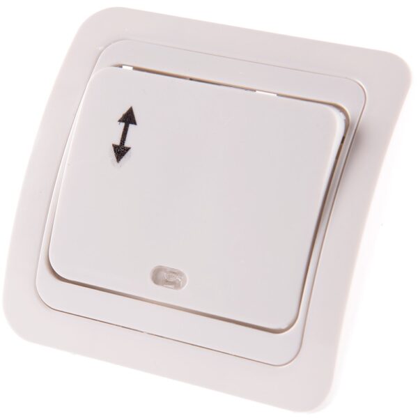 Întrerupător cap-scară Comtec 2000 Eco Premium, IP20, montaj încastrat, alb
