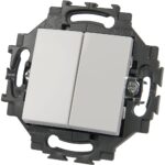 Întrerupător cap scară dublu Dahlia, Gewiss GW35052W, alb