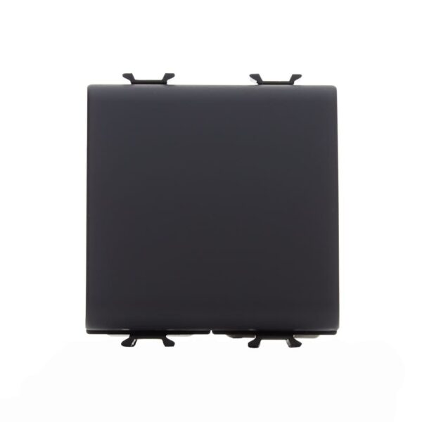 Întrerupător cap scară simplu Gewiss Chorus GW12071, 2 module, încastrat, negru, 44 x 44.2 x 30 mm