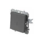 Întrerupător simplu cu indicator Tem Logiq, antracit, 10 A x 250 V