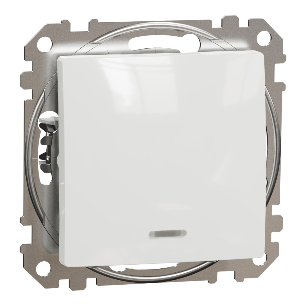 Întrerupător simplu cu revenire Schneider Sedna SDD111111L, IP20, montaj încastrat, alb, 73 x 73 x 24 mm Întrerupător simplu cu revenire Schneider Sedna SDD111111L, IP20, montaj încastrat, alb, 73 x 73 x 24 mm