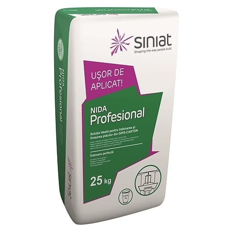 Ipsos de imbinare Siniat Nida Professional, sac 25 kg