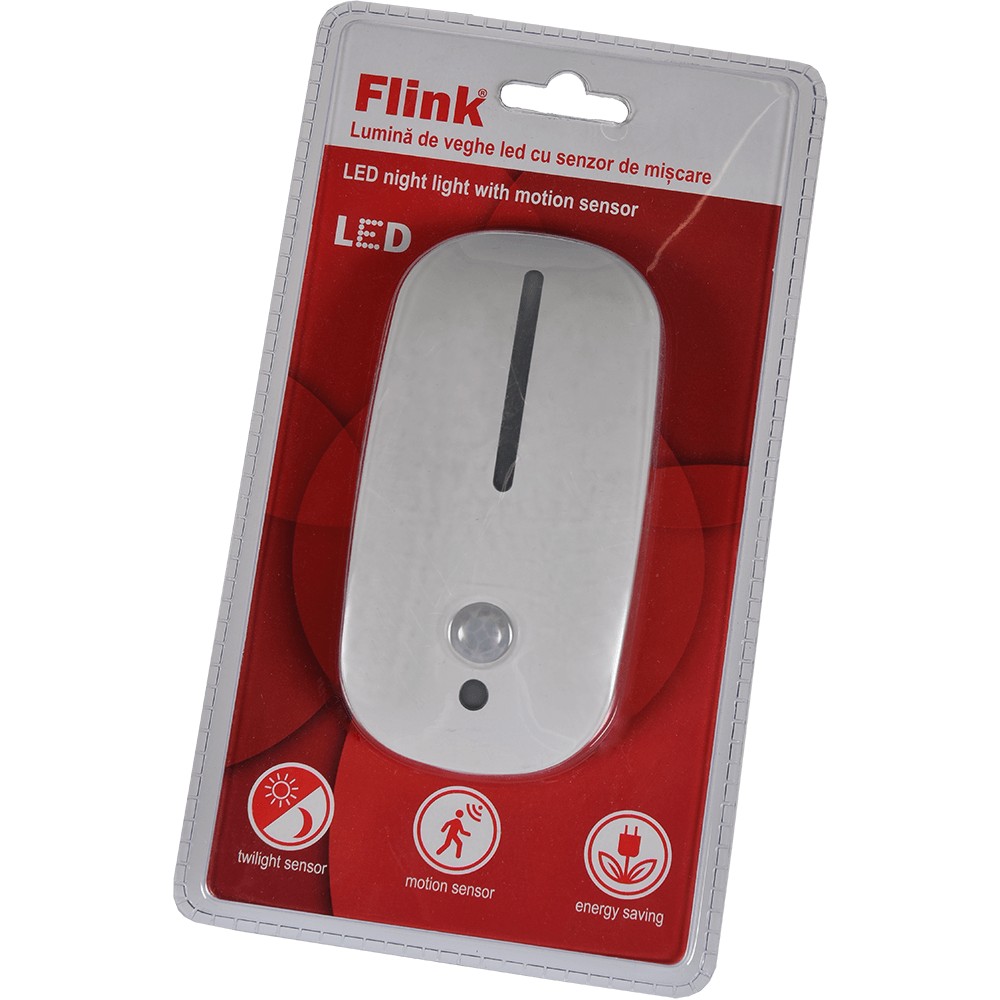 Lampa de veghe Flink LED,cu senzor de miscare, 3 x AAA Lampa de veghe Flink LED,cu senzor de miscare, 3 x AAA