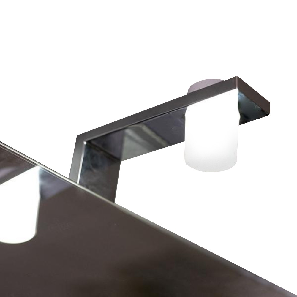 Lampa LED baie Savini Due Venus 906029, metal & sticla, dulie led, argintiu, 15.4 x 4 x 5.5 cm Lampa LED baie Savini Due Venus 906029, metal & sticla, dulie led, argintiu, 15.4 x 4 x 5.5 cm