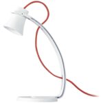 Lampa led birou alba George, cu incarcare cu cablu, 2.4 W, lumina naturala