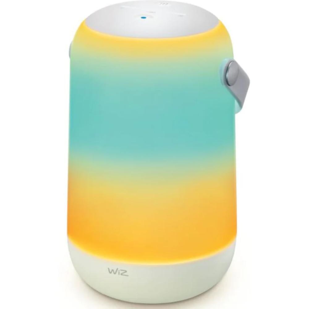 Lampa LER RGB inteligenta WiZ Mobile Portabile, 13.5 W, wi-fi/bluetooth, Ip20, alb, 193 x 116 mm Lampa LER RGB inteligenta WiZ Mobile Portabile, 13.5 W, wi-fi/bluetooth, Ip20, alb, 193 x 116 mm