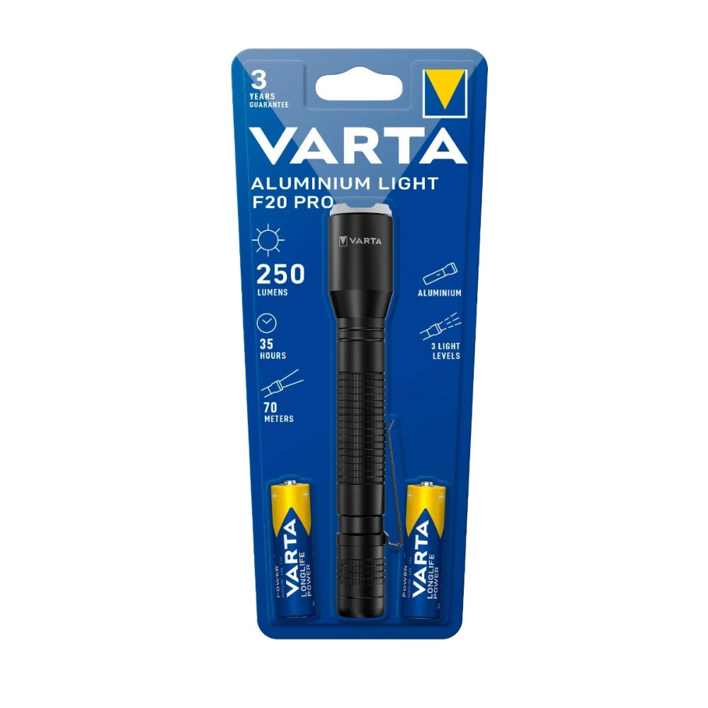 Lanterna LED Varta Aluminium Light F20 Pro, 350 lm, 3 moduri iluminare Lanterna LED Varta Aluminium Light F20 Pro, 350 lm, 3 moduri iluminare