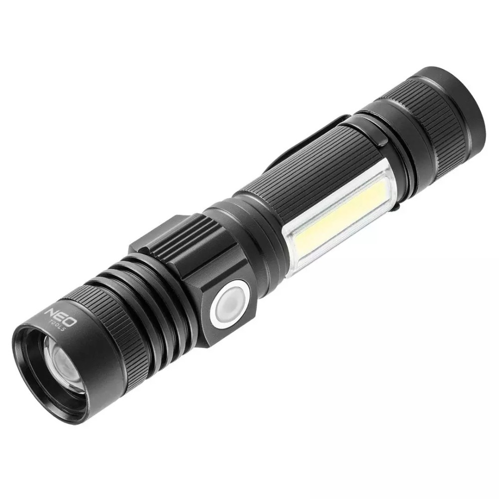 Lanterna Neo Tools 99-033 Led Cree T6 COB, 10 W, 800 lm, 4 moduri iluminare, cablu USB Lanterna Neo Tools 99-033 Led Cree T6 COB, 10 W, 800 lm, 4 moduri iluminare, cablu USB