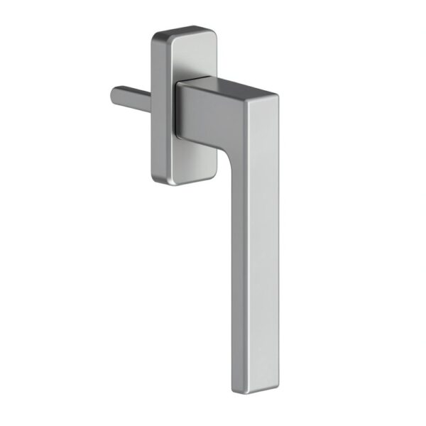 Maner fereastra PVC, aluminiu, drept, argintiu