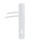 Maner usa interior/exterior Ariadna, cu sild, alb, deschidere pe dreapta, 90 mm