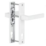 Maner usa PVC cu sild, aluminiu, alb RAL 9016, 92 mm