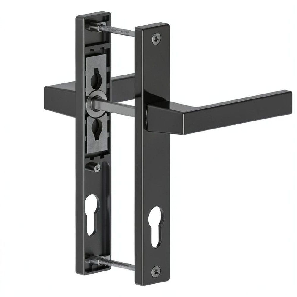 Maner usa PVC cu sild, aluminiu, antracit RAL 7016, 85 mm Maner usa PVC cu sild, aluminiu, antracit RAL 7016, 85 mm
