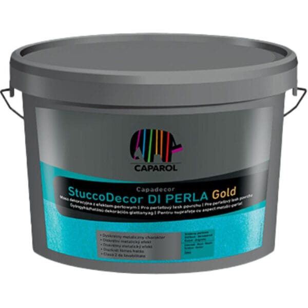 Masă de șpaclu Caparol StuccoDecor Di Perla Gold, 1,25 l