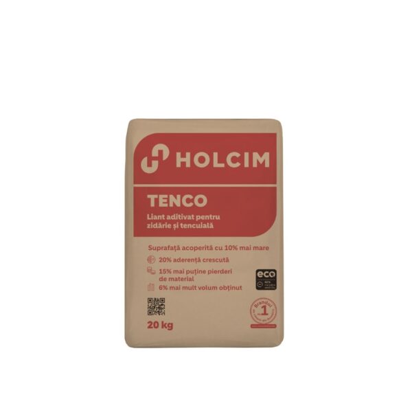 Liant aditivat Holcim Tenco® pentru zidarie si tencuiala, 20 kg