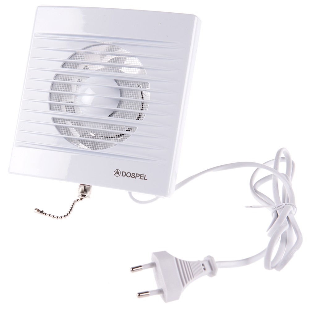 Ventilator de baie cu intrerupator cu fir Dospel Styl 100WP, 100 mm, 100 mc/h, 15 W, alb Ventilator de baie cu intrerupator cu fir Dospel Styl 100WP, 100 mm, 100 mc/h, 15 W, alb
