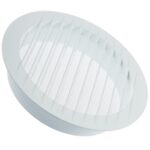Grila ventilatie rotunda cu plasa anti-insecte Dospel KRO 150, 150 mm, alba