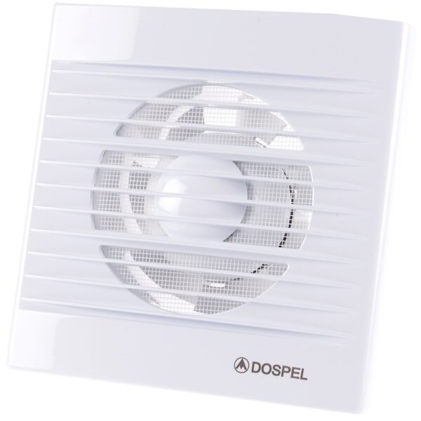 Ventilator de baie cu temporizator Dospel Styl 100WC, 100 mm, 100 mc/h, 15 W, alb