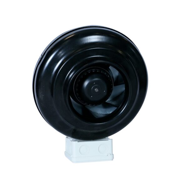 Ventilator centrifugal de tubulatura Dospel WK150, 150 mm, 530 mc/h, 66 W, negru