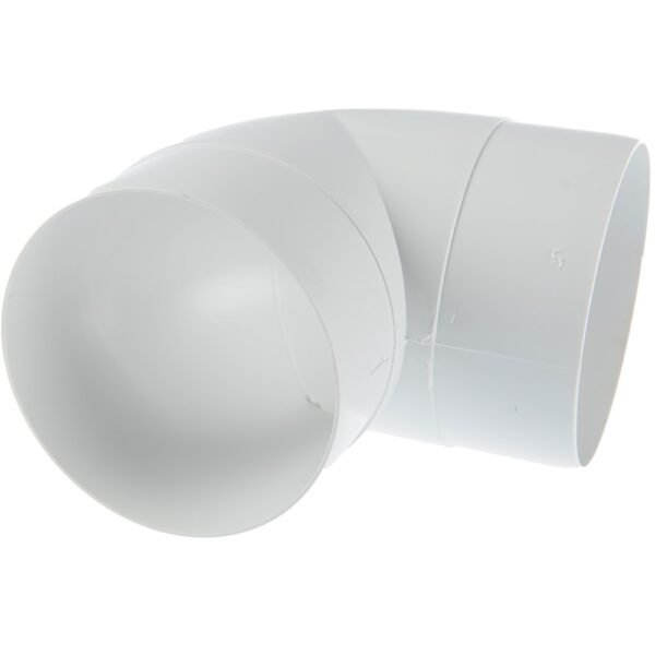 Cot 90 grade PVC tub rotund Dospel D/KO, 100 mm, alb