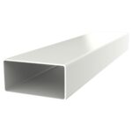 Tub rectangular PVC pentru canal plat Dospel D/P, 110 x 55 mm, 0,5 m, alb