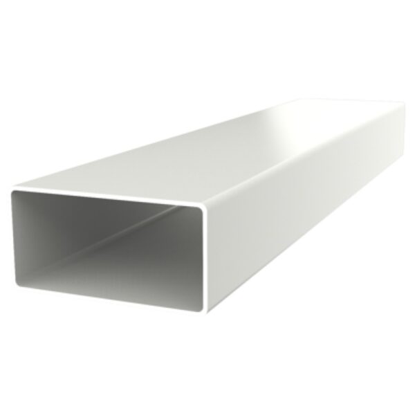 Tub rectangular PVC pentru canal plat Dospel D/P, 110 x 55 mm, 0,5 m, alb