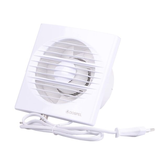 Ventilator de baie cu intrerupator cu fir Dospel Rico 100WP, 100 mm, 100 mc/h, 15 W, alb