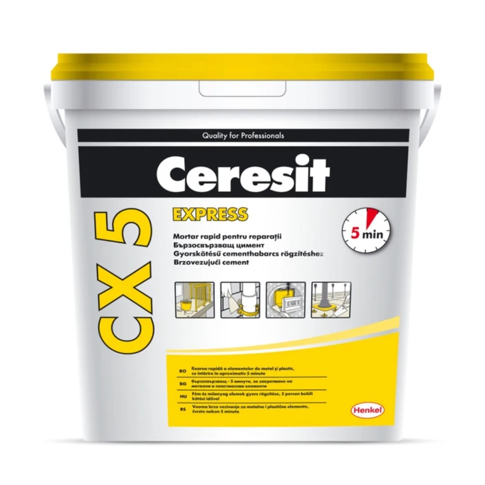 Mortar rapid de reparatii Ceresit CX5, interior, 5 kg Mortar rapid de reparatii Ceresit CX5, interior, 5 kg