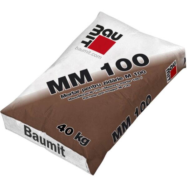 Mortar pentru zidarie Baumit MM 100, interior/exterior, 40 kg