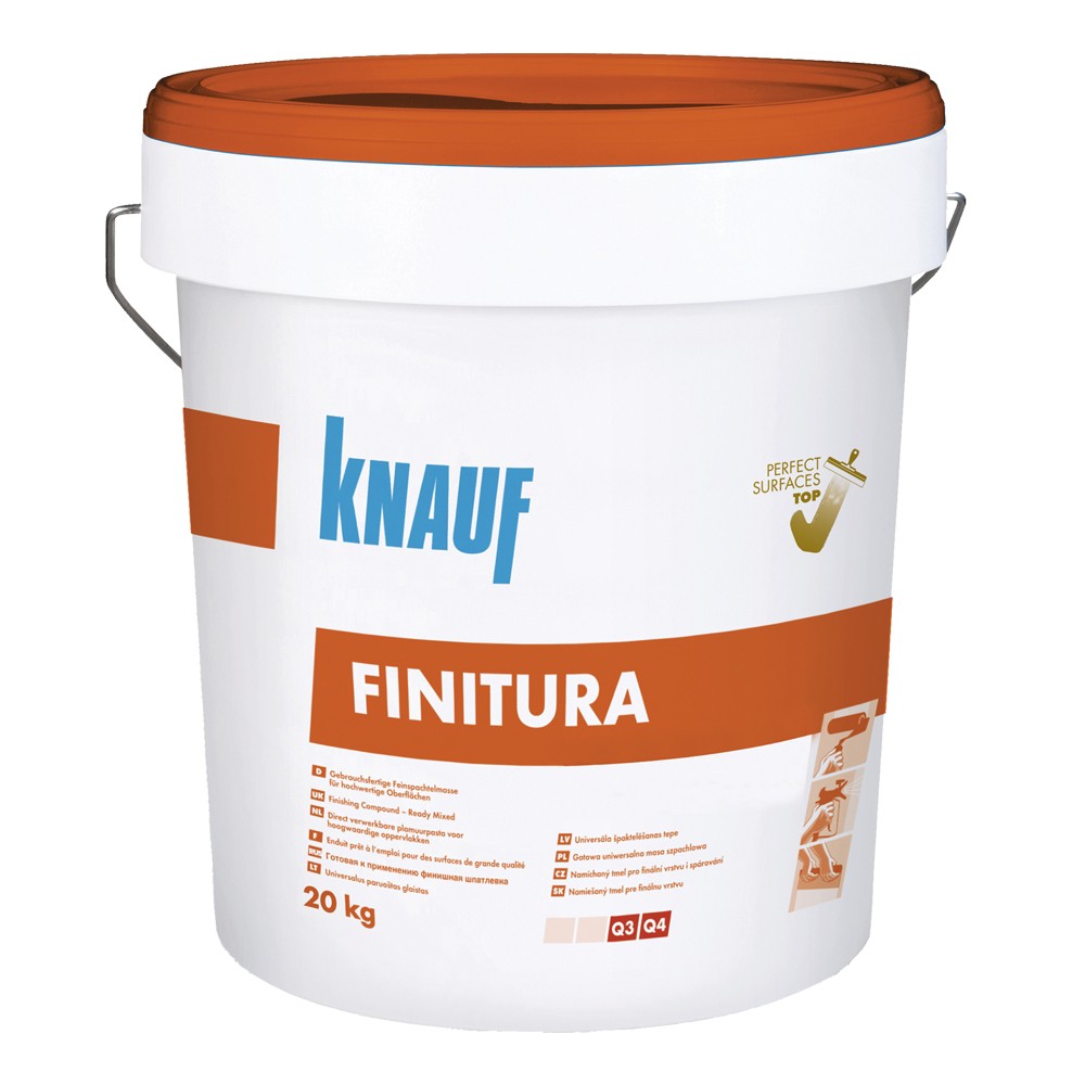 Glet extrafin de finisare gata preparat, pentru interior, Knauf Finitura, 20 kg Glet extrafin de finisare gata preparat, pentru interior, Knauf Finitura, 20 kg