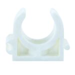 Clema fixare tevi PPR Vesbo, simpla, alb, 20 mm