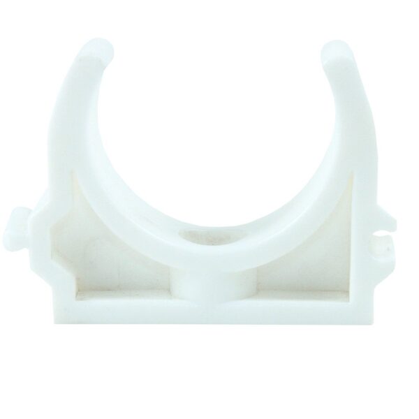 Clema fixare tevi PPR Vesbo, simpla, alb, 40 mm