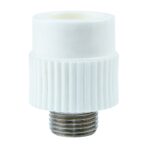 Mufa PPR 25 mm Vesbo, 1/2", filet exterior, alb