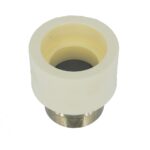 Mufa PPR 75 mm Vesbo, 2 1/2", filet interior, alb