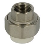 Racord olandez alama Vesbo, filet interior, PPR, alb, 20 mm x 1/2 inch