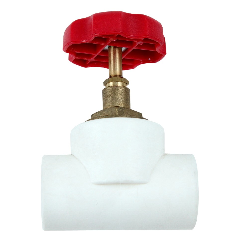 Robinet de trecere PPR Vesbo, cu ventil, alb, 32 mm Robinet de trecere PPR Vesbo, cu ventil, alb, 32 mm