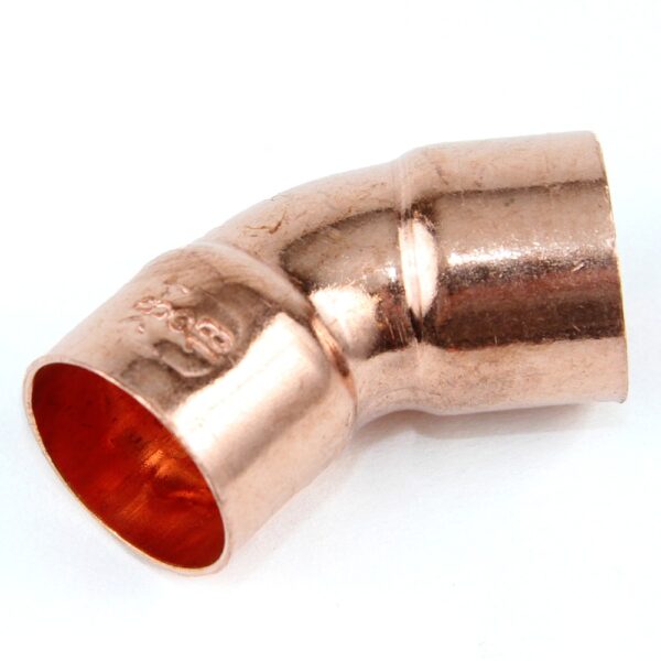 Cot cupru pentru lipire, F-F, 18 mm, 45 grade