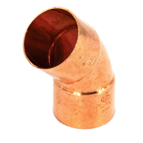 Cot cupru pentru lipire, F-F, 28 mm, 45 grade