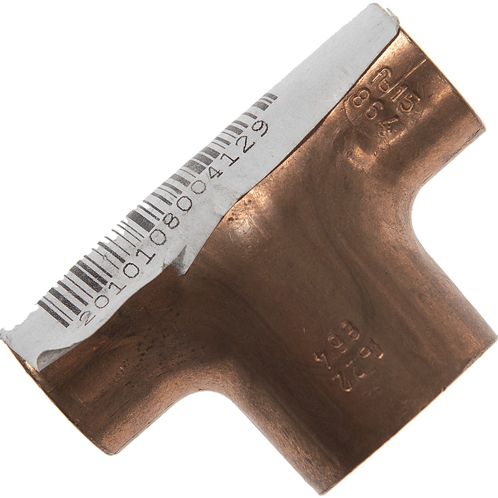 Teu cupru pentru lipire, F-F-F, diametru 15-22-15 mm Teu cupru pentru lipire, F-F-F, diametru 15-22-15 mm