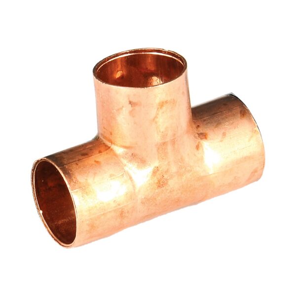Teu cupru pentru lipire, F-F-F, 22 mm