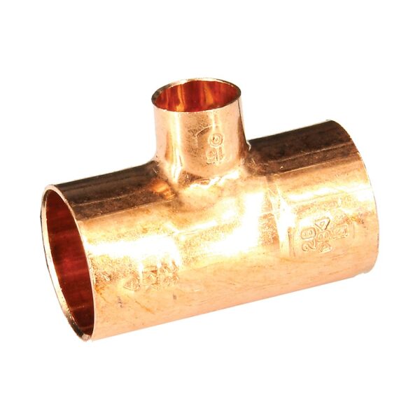 Teu cupru pentru lipire, F-F-F, 28-15-28 mm