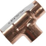 Teu cupru pentru lipire, F-F-F, diametru 22-18-18 mm